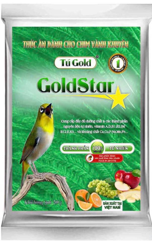Cám chim Gold Star đỗ xanh
