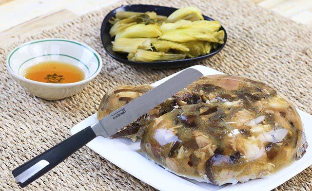 Dao răng cưa cắt bánh mỳ, thịt đông lạnh Inox Flamenco 34cm FSKBS07