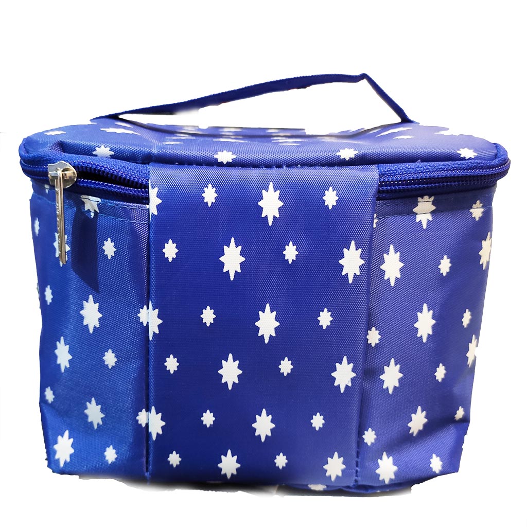 Túi giữ nhiệt hình chữ nhật Glasslock màu xanh hình sao size 20x15x14cm
