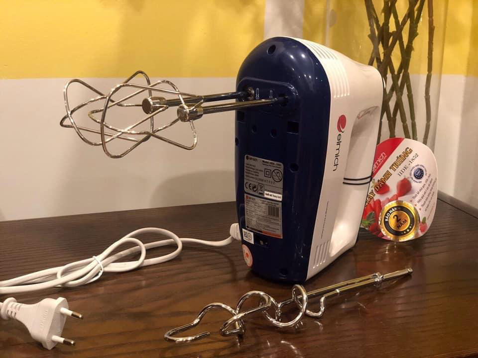 Máy đánh trứng cầm tay 5 tốc độ Elmich HDE-1852 hàng chính hãng bảo hành 25 tháng