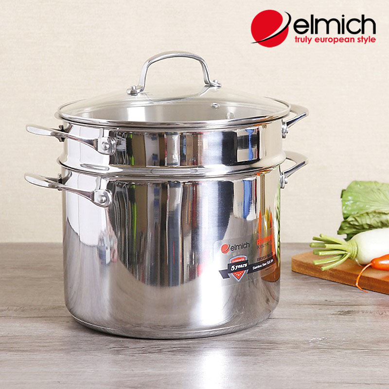 Bộ Nồi và chảo cáo cấp Inox 304 Elmich Premium EL3134 dùng bếp từ