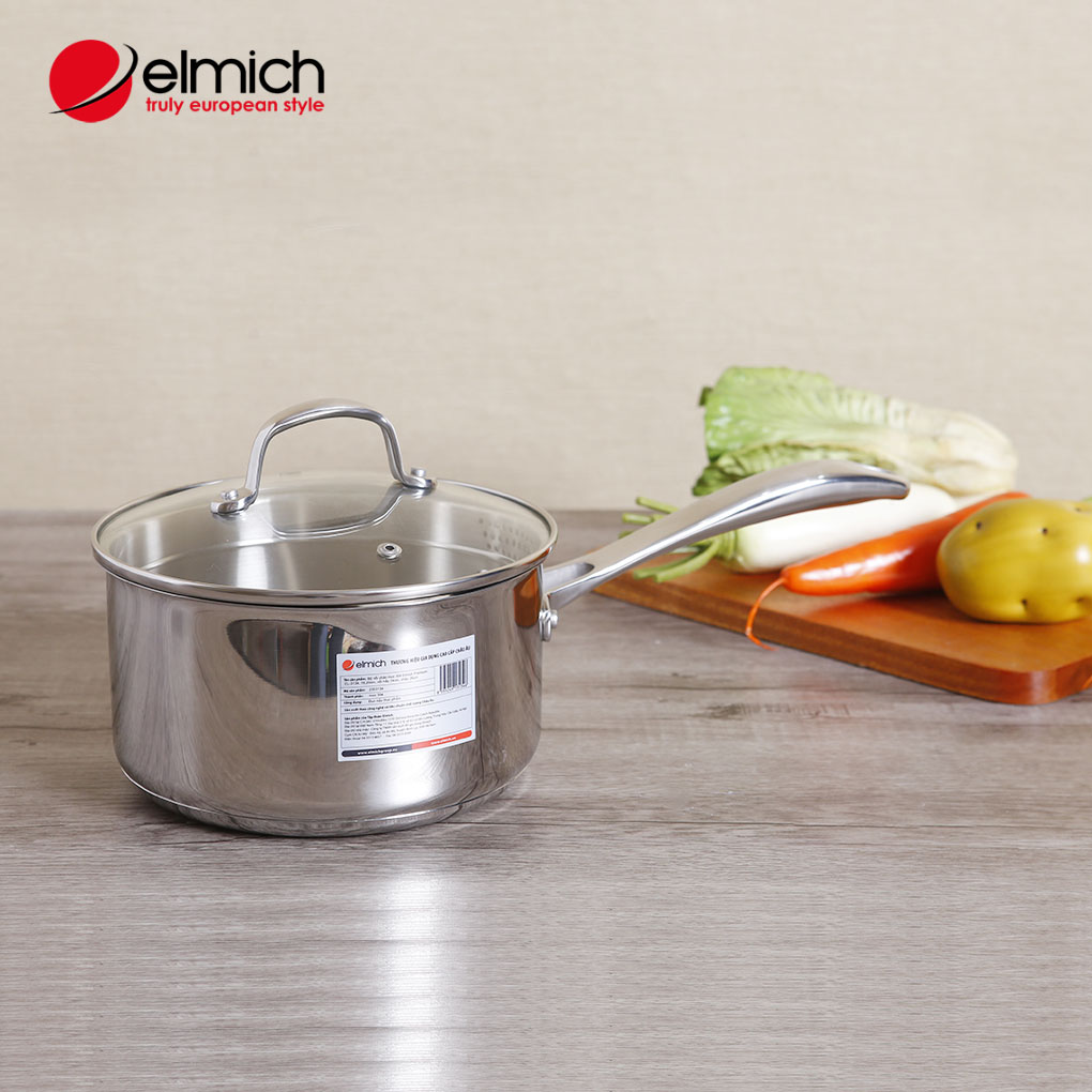 Bộ Nồi và chảo cáo cấp Inox 304 Elmich Premium EL3134 dùng bếp từ
