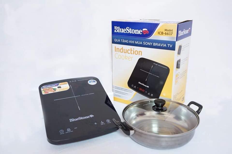Bếp từ BlueStone ICB-6617 2000W (Đen - Tặng kèm nồi lẩu)