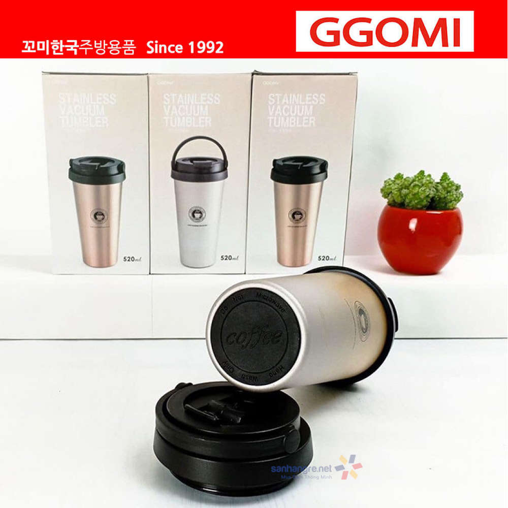 Ly giữ nhiệt Inox 304 GGOMI Hàn Quốc Clip Tumbler GG735 dung tích 520ml