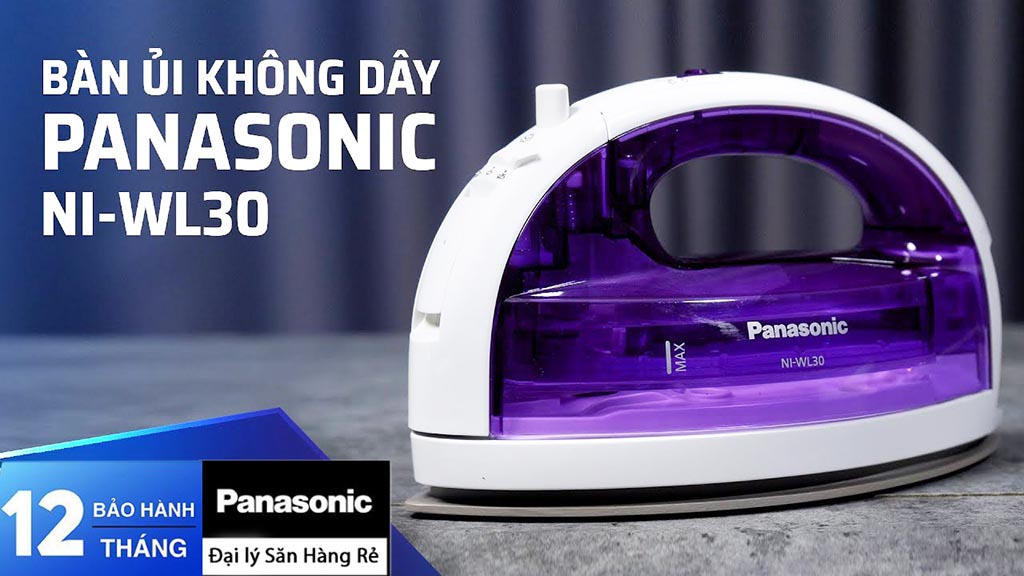 Bàn ủi hơi nước không dây Panasonic NI-WL30 1550W - Hàng chính hãng, bảo hành 12 tháng