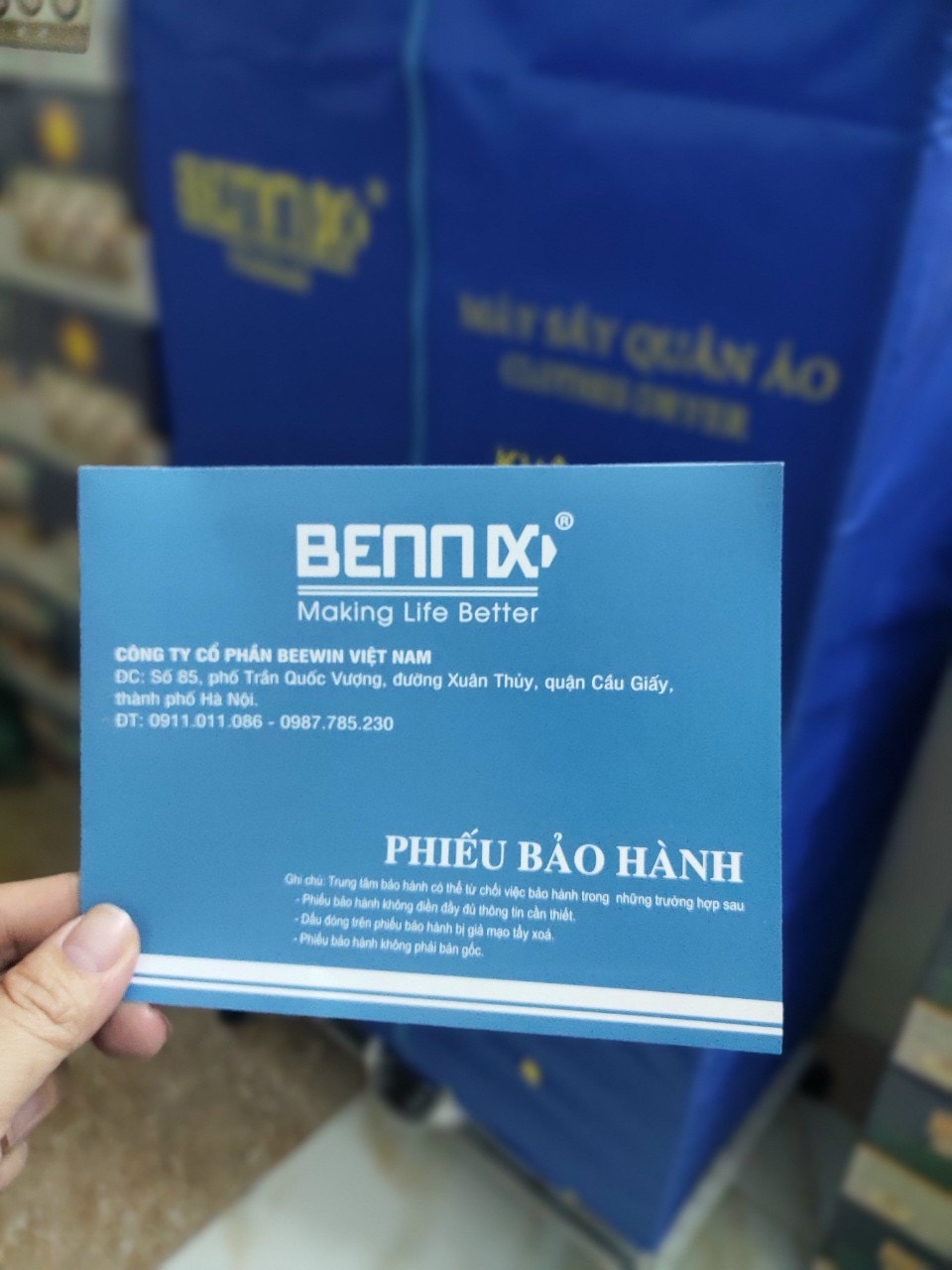 Máy sấy quần áo Bennix BN-0186 - Thái Lan Hàng Chính Hãng