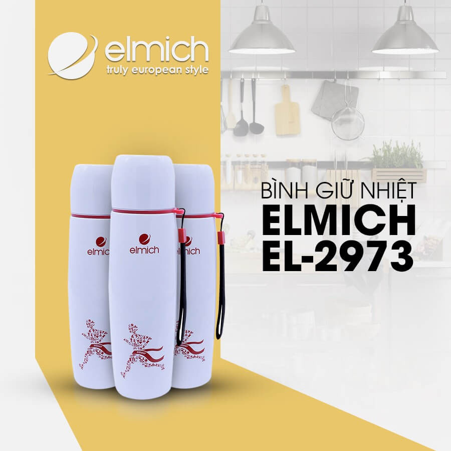 Bình giữ nhiệt lưỡng tính dung tích 500ml Elmich Themos EL-2973 xuất xứ CH Séc chính hãng, bảo hành 12 tháng