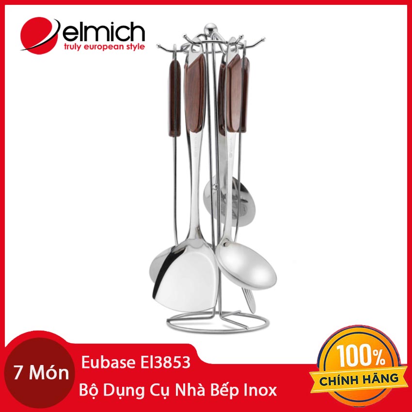 Bộ dụng cụ nhà bếp Elmich Inox 7 món Eubase EL3853 - Hàng chính hãng