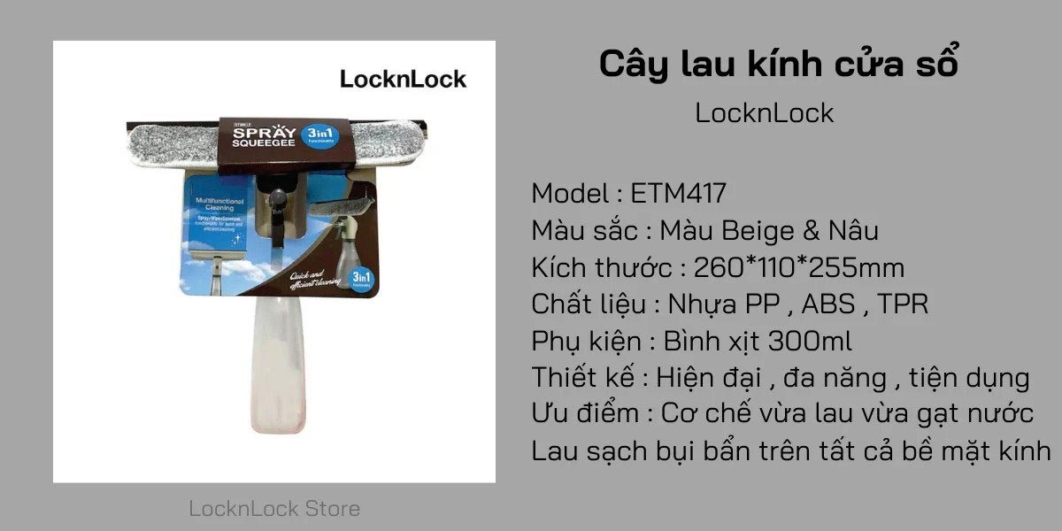 Cây lau kính xịt nước Lock&Lock ETM417