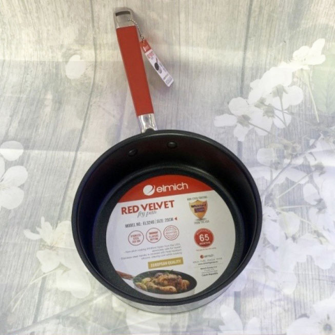 Chảo chống dính Inox 304 Elmich Red Velvet đường kính 20cm EL-3249 xuất xứ CH Séc - Hàng chính hãng