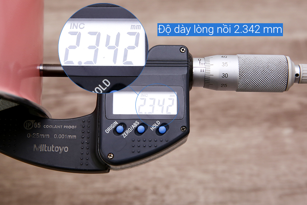 Quánh hợp kim nhôm chống dính vân đá đáy từ nắp kính Kims Cook 16cm EARM316H