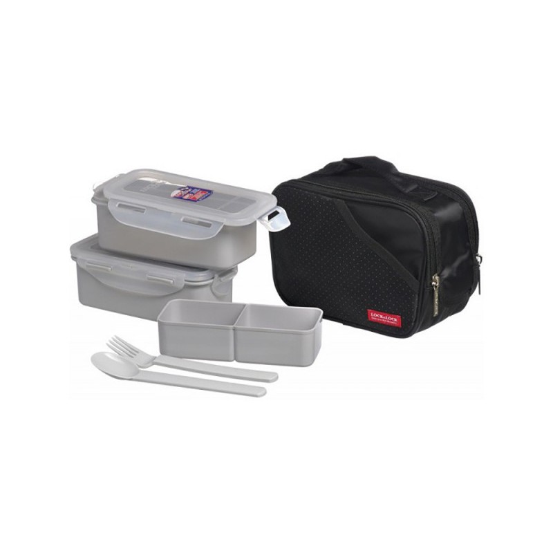Bộ Hộp Cơm Lock&Lock Lunch Bag Set HPL792DB