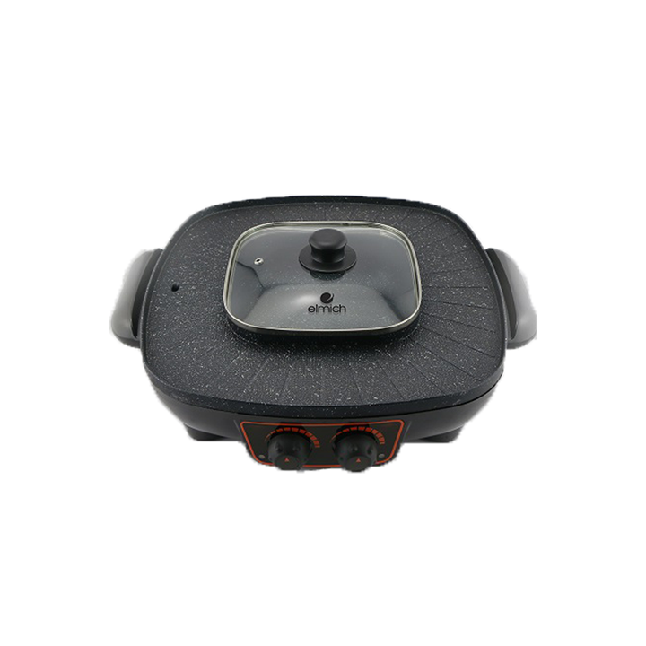 Nồi lẩu nướng đa năng 1.8 lít 1800W Elmich EL-3376 Hàng chính hãng