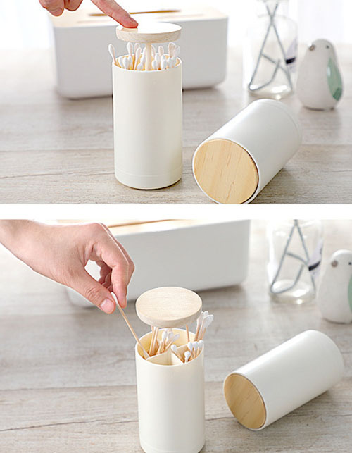 Ống đựng tăm bông ấn bật thông minh SHR4116