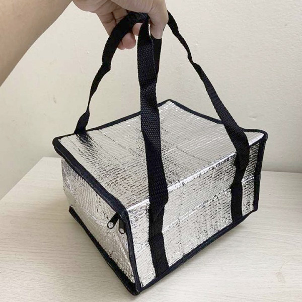 Túi giữ nhiệt tráng bạc đựng hộp cơm trưa kích thước 24x24x14cm