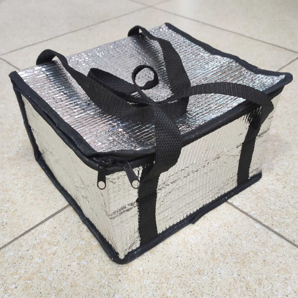 Túi giữ nhiệt tráng bạc đựng hộp cơm trưa kích thước 24x24x14cm