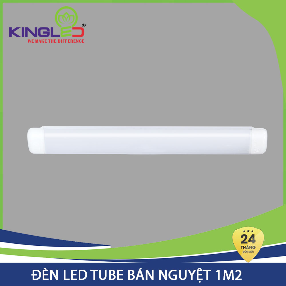 Đèn Led Tube bán nguyệt Kingled 48W dài 1m2 chính hãng, bảo hành 24 tháng (TBN-48-120)