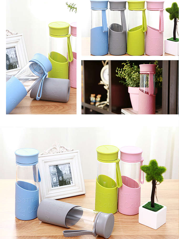 Bình Nước Thủy Tinh 500ml Chịu Nhiệt Lock&Lock LLG673BLU Màu Xanh