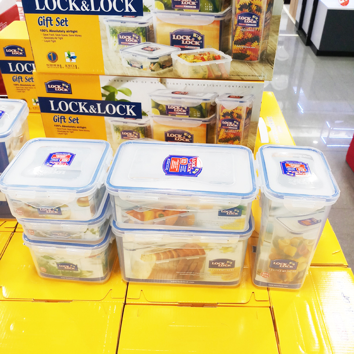 Bộ 6 hộp bảo quản thực phẩm Locklock - HPL818SHP