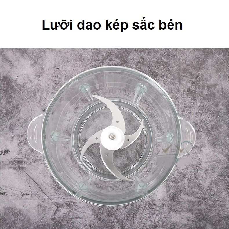 Máy Xay Thịt Lock&Lock Cối Thuỷ Tinh EJM171 SamSung Máy xay thịt cối thủy tinh 2 lưỡi dao kép dung tích 2L Lock&Lock EJM171 hàng chính hãng, bảo hành 12 tháng